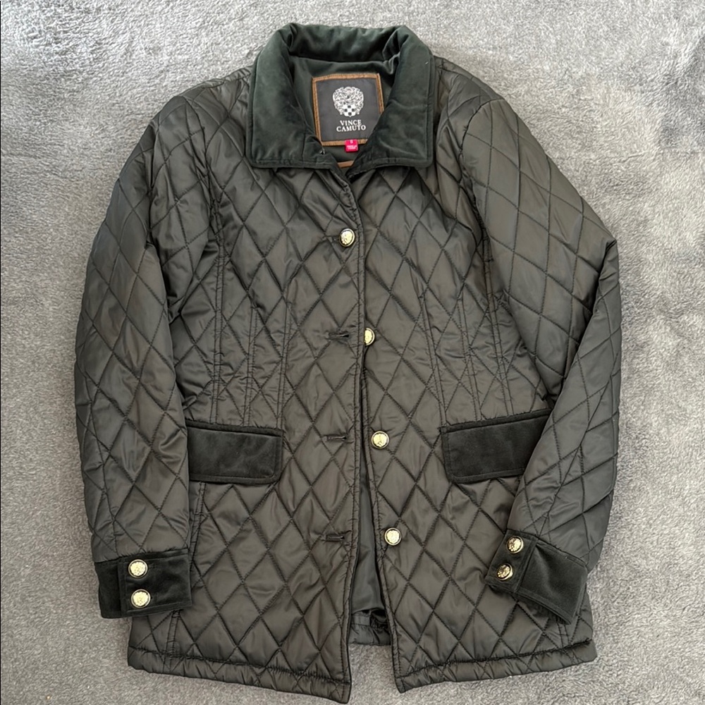 Classic Dark Green Quilted Jacket